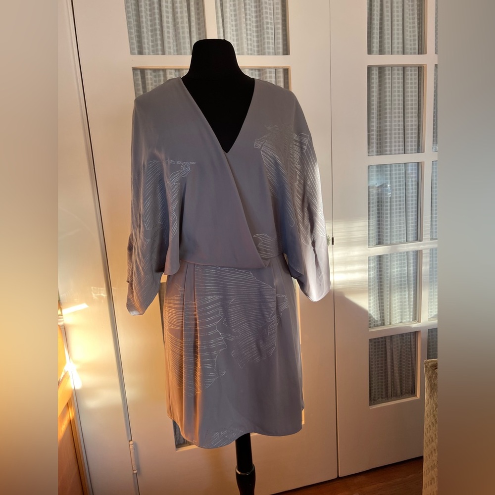 Halston Heritage Elegant Gray Dress